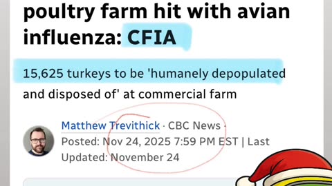 Second Strathroy-Caradoc poultry farm hit by the CFIA! 🦃Right on time for Christmas!🎄