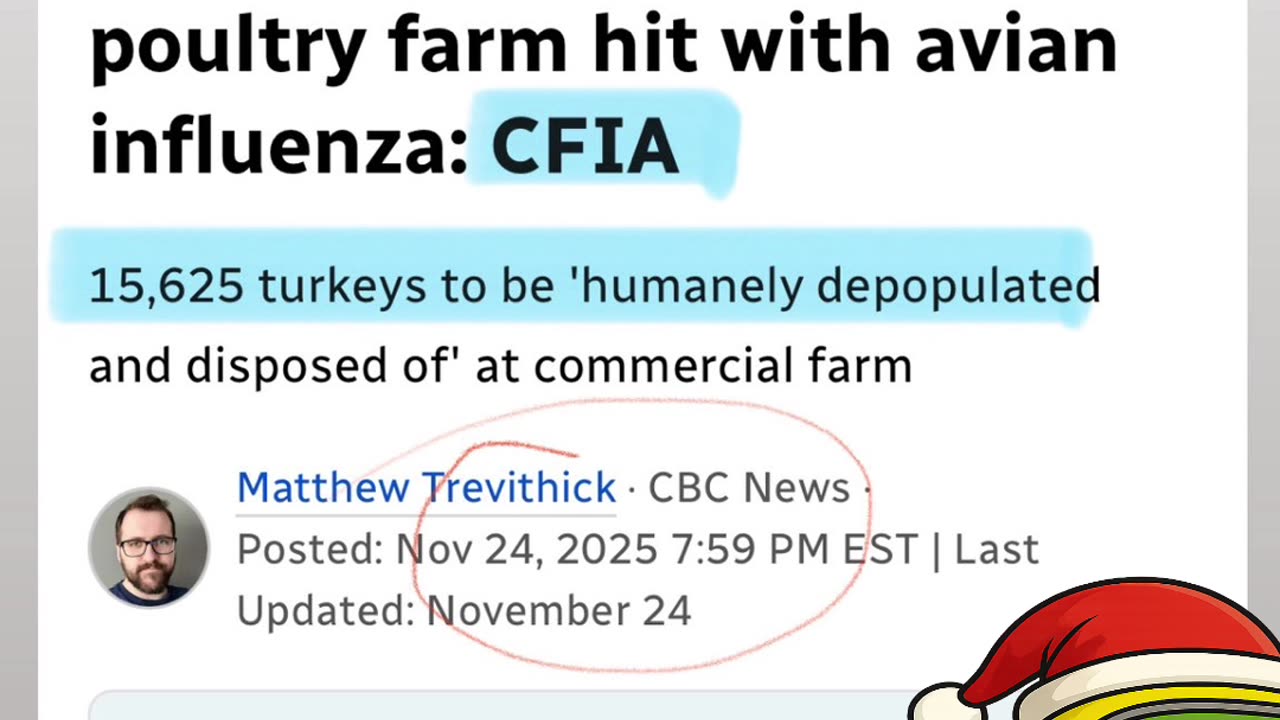 Second Strathroy-Caradoc poultry farm hit by the CFIA! 🦃Right on time for Christmas!🎄