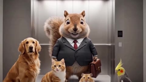 When the elevator opens... you won't believe it! 😂