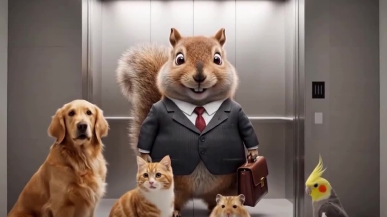 When the elevator opens... you won't believe it! 😂