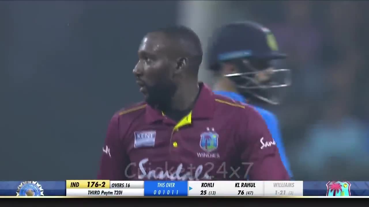 Virat Kolli 70*(29) India vs WI, 3rd T20I at Mumbai, Dec 10 2019