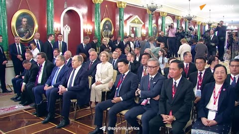 Putin Holds Press Conference With Laotian President at Kremlin