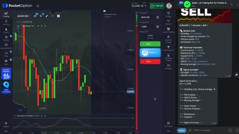 TRYING OUT AN FREE AI TRADING BOT FOR POCKET OPTION | BINARY OPTIONS STRATEGY