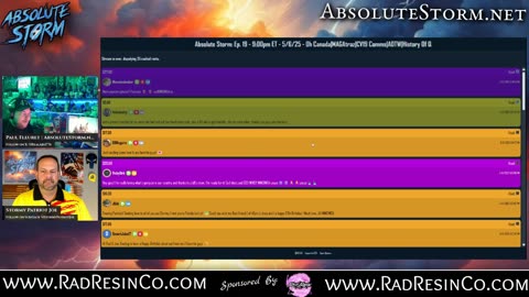 Absolute Storm: Ep. 19 - 9:00pm ET - 5/6/25 - Oh Canada|MAGAtraz|CV19 Comms|AOTW|History Of Q