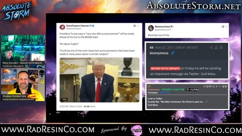 Absolute Storm: Ep. 19 - 9:00pm ET - 5/6/25 - Oh Canada|MAGAtraz|CV19 Comms|AOTW|History Of Q