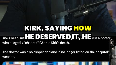 Nurse SUSPENDED After Exposing Doctor Who Celebrated Charlie Kirk’s Death