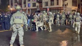 NEW: Federal Police Arrest several Antifa Militants Last Night at ICE Portland Facility
