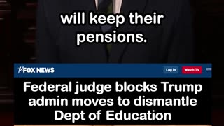 Federal judge blocks Trump admin moves to dismantle Dept of Education
