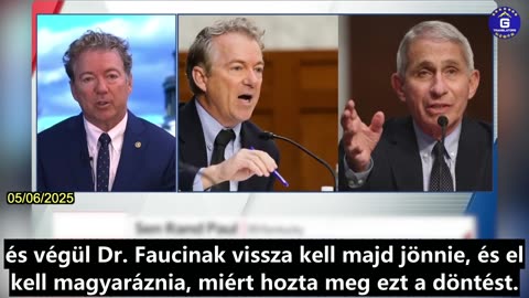 【HU】Rand Paul szenátor: Faucinak vissza kell térnie tanúskodni, akár akarja, akár nem