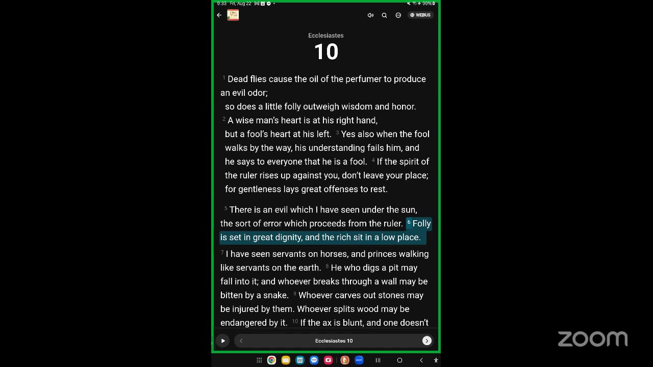 Sep 5th, Day 248 - LIVE - Reading The One Year Bible Together