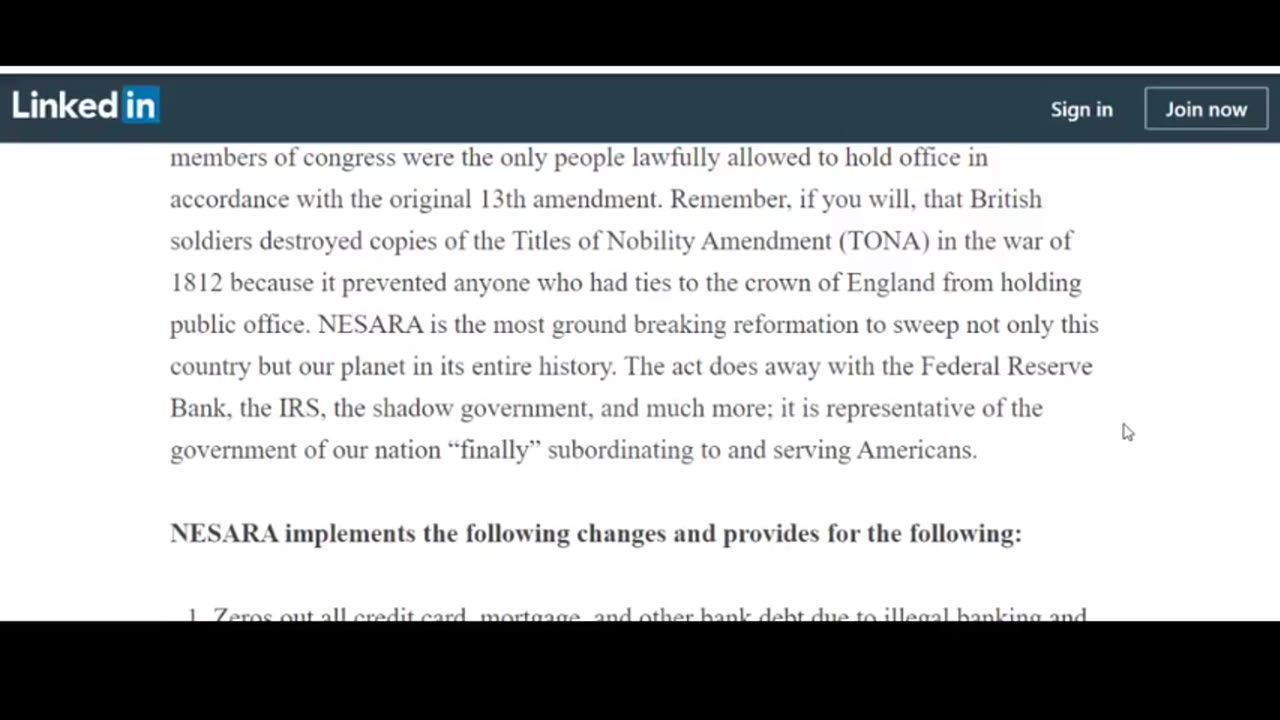 NESERA, 9/11 and its Supreme Court Judgement points (NESERA is real, see also the full story in the description)