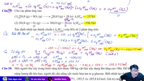 13 TÍNH BIẾN THIÊN ENTHALPY CỦA PHẢN ỨNG mp4