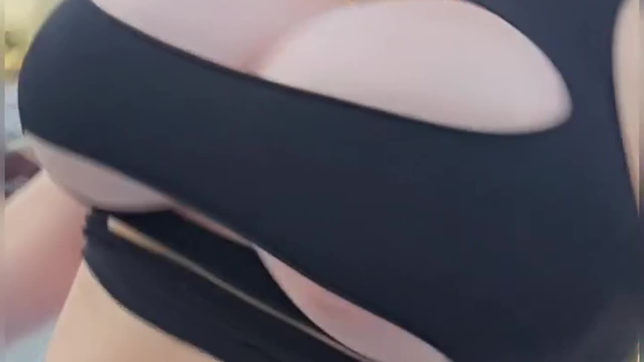 Sexy hot girl on road