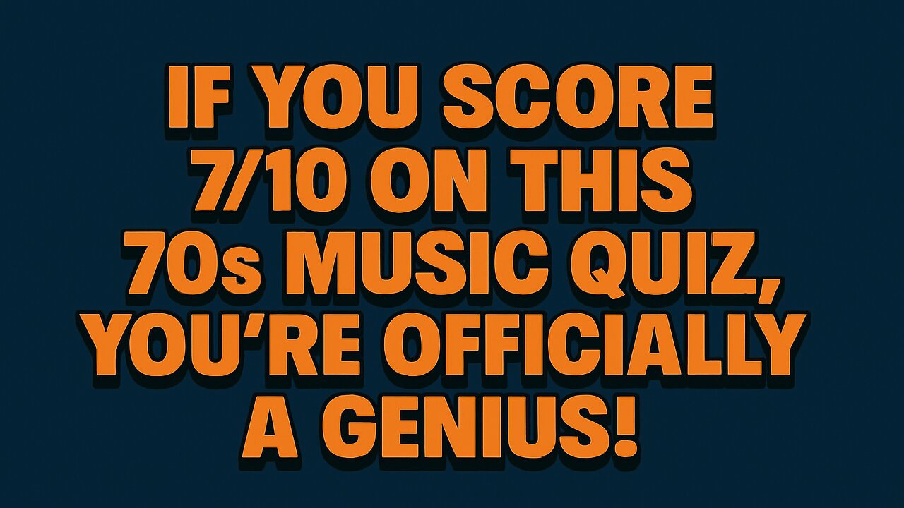 70s Music Quiz!