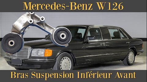 Mercedes-Benz W126 C126 - Bras de suspension inférieur Avant dépose réparation