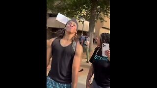 Group of fascist students censor a Conservative off campus with violent threats