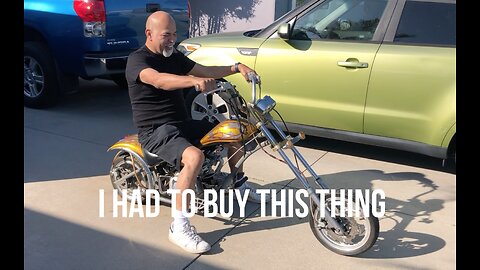Sharing my toys with my friends - 110cc Mini Chopper traded for something new