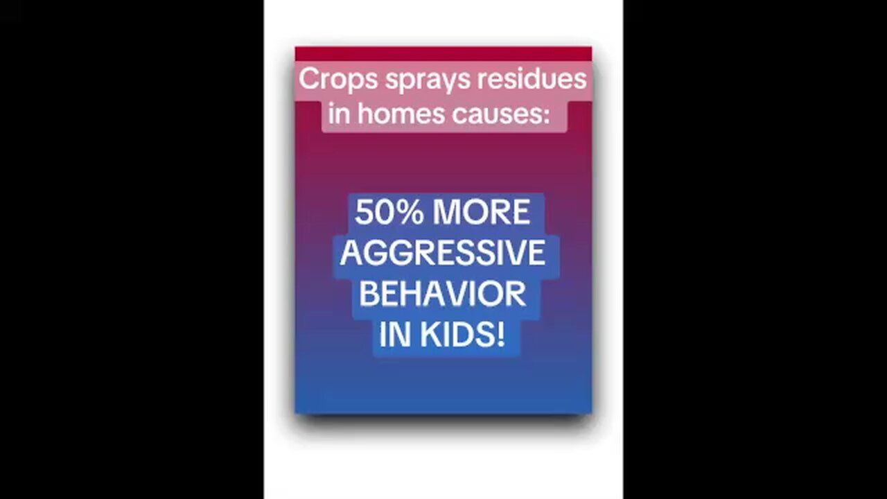 Pesticides increase violence