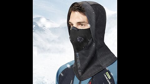 Windproof Thermal Balaclava, with Brim, Face and Neck Cover, for Cycling, Motorcycle Riding, Skiing