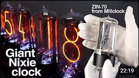 💡World’s BIGGEST NIXIE CLOCK?! 😱 Retro Tech That Lights Up the Future 🕰️✨