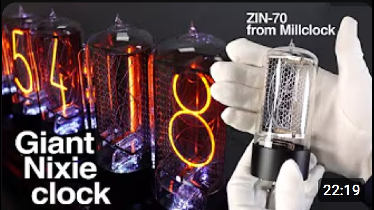 💡World’s BIGGEST NIXIE CLOCK?! 😱 Retro Tech That Lights Up the Future 🕰️✨