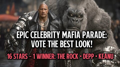 The Rock, Depp, Keanu & More – Who Wins the Mafia Parade_