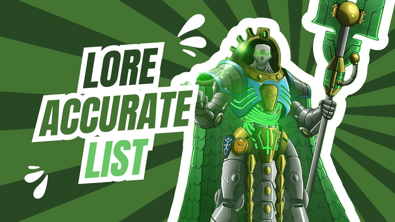 Building The Infinite & The Divine Army | Lore-Accurate Necrons for Warhammer 40k
