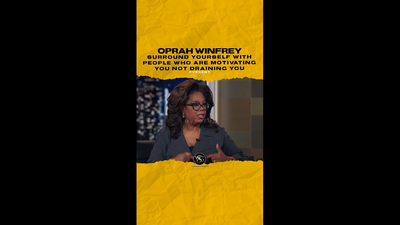 Surround yourself with people who are motivating you not draining you