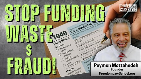 Stop Funding Waste and Fraud! | Peymon Mottahedeh