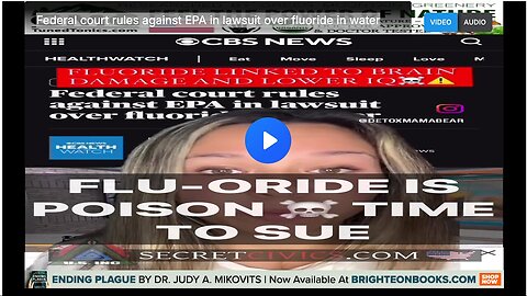 "Court Rules Against EPA in Fluoride in Water Lawsuit"