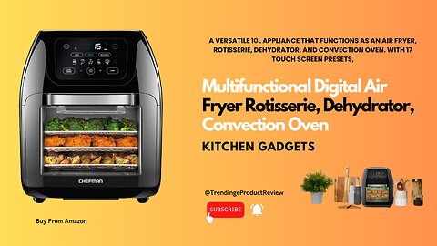 Multifunctional Digital Air Fryer, Dehydrator, Convection Oven