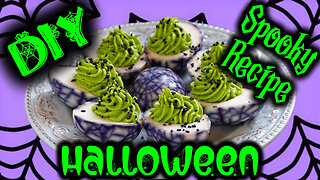 How To Make Halfway To Halloween Spider Web Deviled Egg Recipe