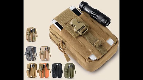 Light-weight & Large Capacity Belt Waist Bag With Cell Phone And Pen Holder