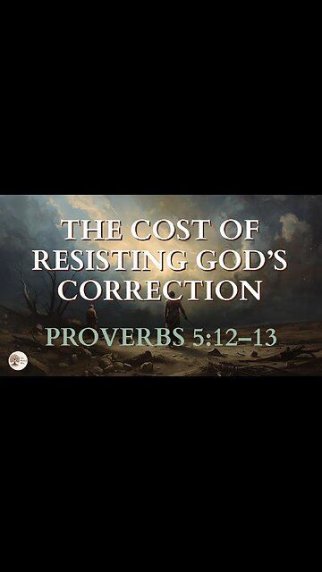 The Cost of Resisting God’s Correction