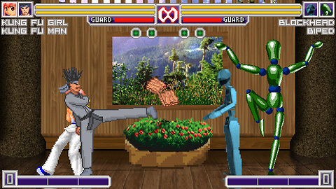 MUGEN - OCs - Kung Fu Man & Kung Fu Girl vs. Biped & Blockhead - Download