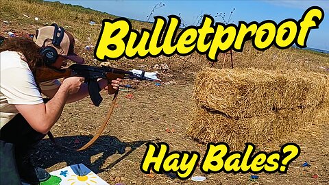 How many hay bales stop a bullet?