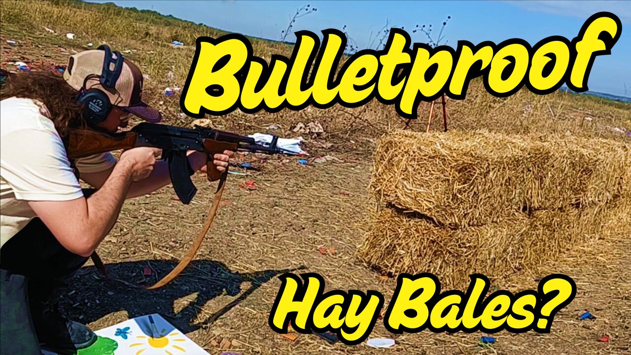 How many hay bales stop a bullet?
