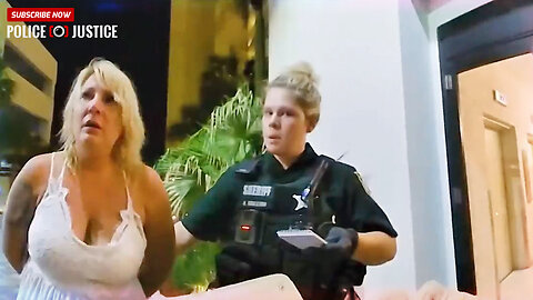 Intoxicated Woman Fights Police – Bodycam Shows Violent Arrest After Meltdown