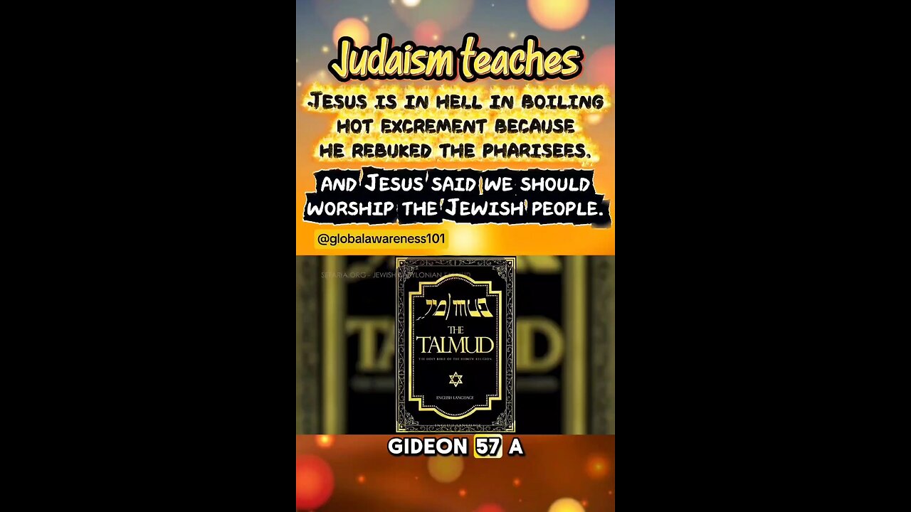 Judaism teaches Jesus is in hell in boiling hot excrement because he rebuked the pharisees.