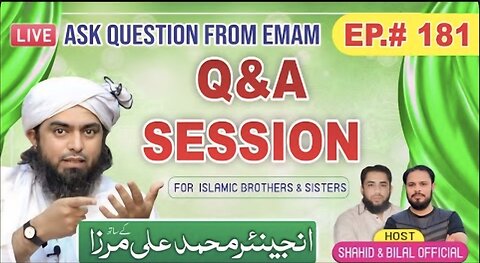 181-Live Q & A Session With Engineer Muhammad Ali Mirza (27-June-2025) | Shahid and Bilal Official