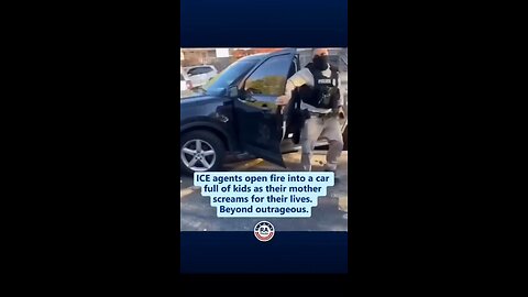 ICE agents shoot into vehicle with mother and children, despite her pleads!!!