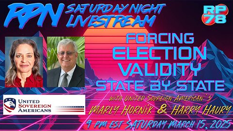 Countdown To 2026 w/ United Sovereign Americans’ Marly Hornik & Harry Haury on Sat Night Livestream