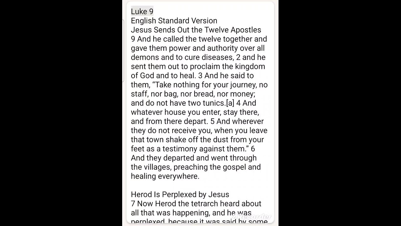 Luke Chapter 9 ESV