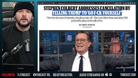 Colbert LOSES IT, Tells Trump GO F YOURSELF After His Show IS NUKED