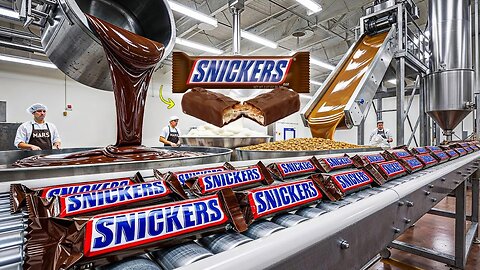 How Snickers Are Made In The Factory 🍫 | Inside the World’s Favorite Candy Bar