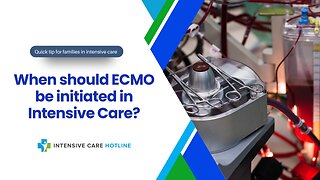 When Should ECMO be Initiated in Intensive Care?