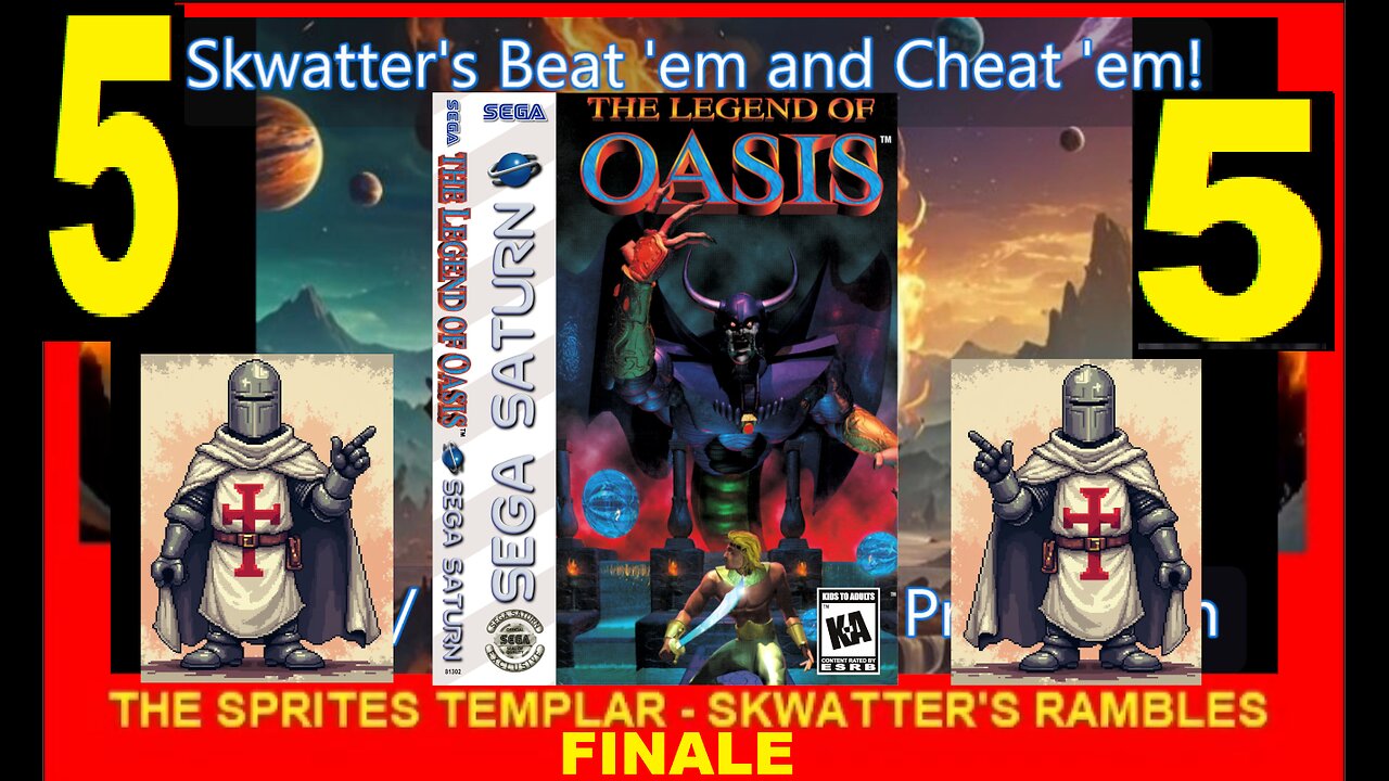 LEGEND OF OASIS V5 - SATURN - Skwatter's Skrambles!
