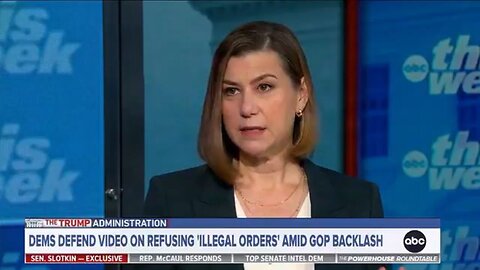 After Admitting Trump Hasn't Issued Any Illegal Orders… Elissa Slotkin Cites Nuremberg Trials, Movie