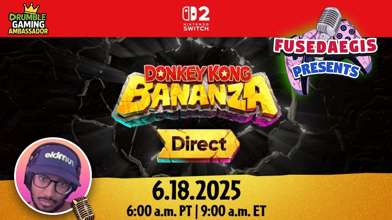 Donkey Kong Bananza Nintendo Direct! REACTION 6.18.2025 | FusedAegis Presents