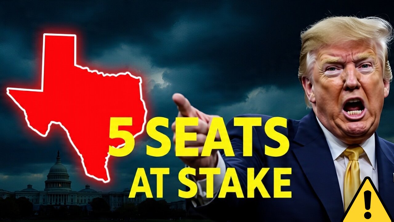 Texas GOP Redraws Map: 5 House Seats Could Flip Red | Trump’s Bold Power Play
